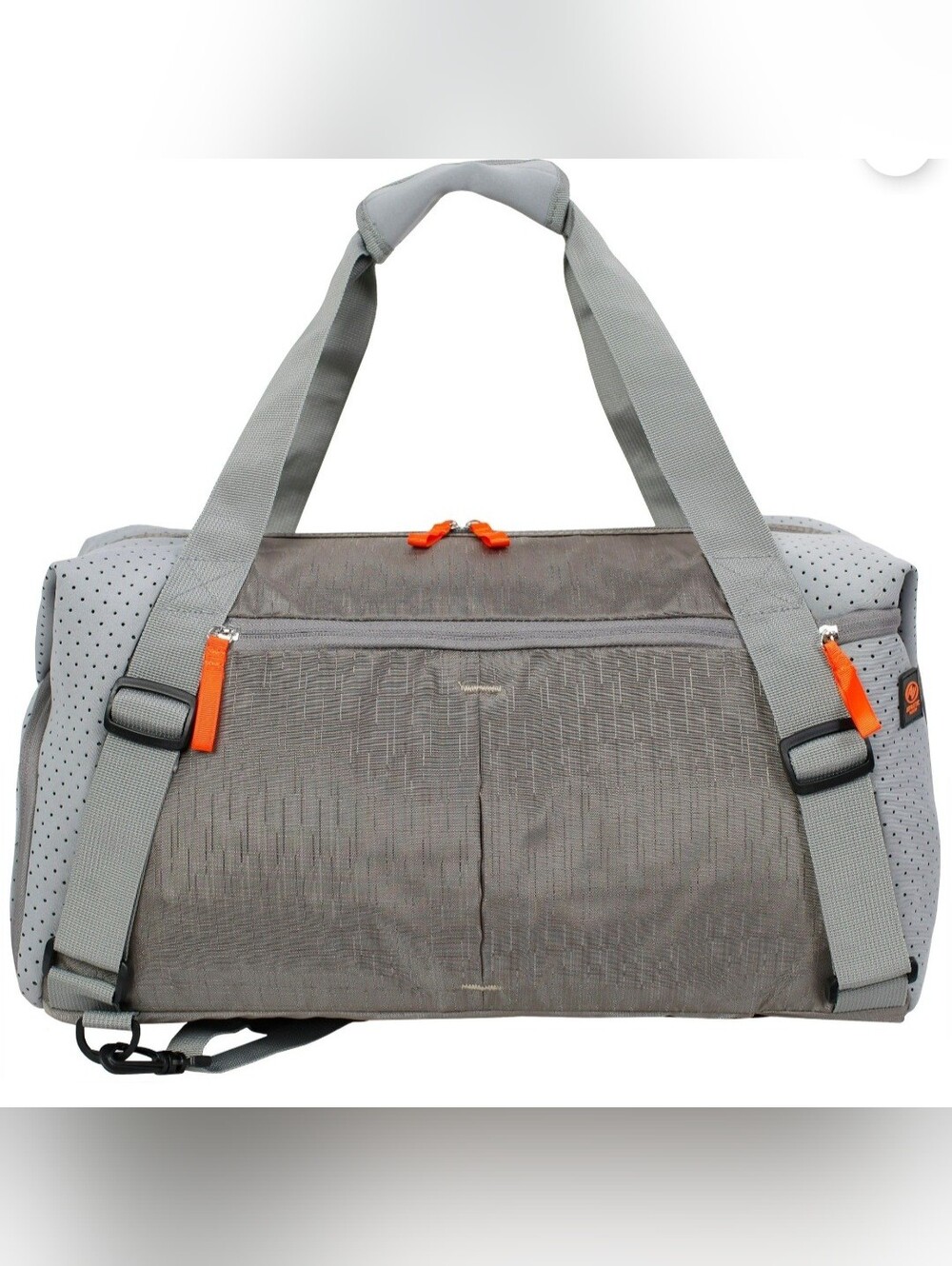 Athletic Works Unisex Duffle Gym Bag, Gray